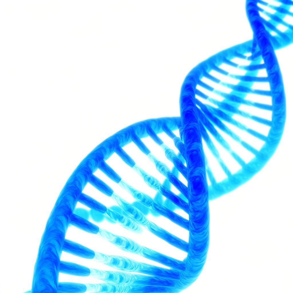 windows blue DNA strand on a white background