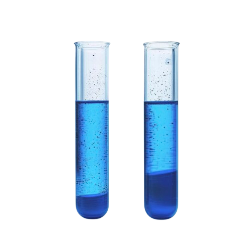 2 matching blue blood tubes